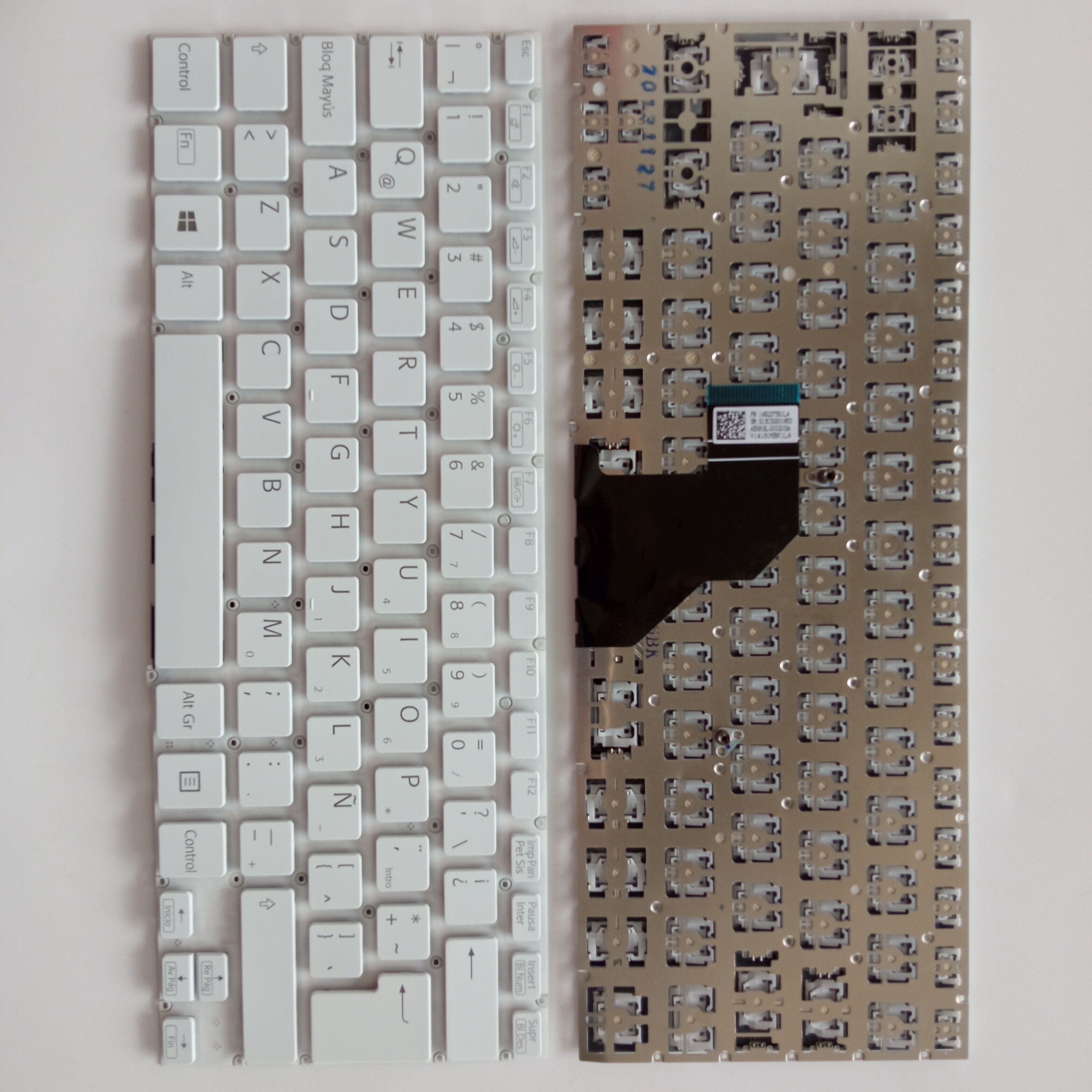 Picture of New Replacement Laptop Keyboard For SONY SVF14/SVF14E curved cable WHITE LA Layout